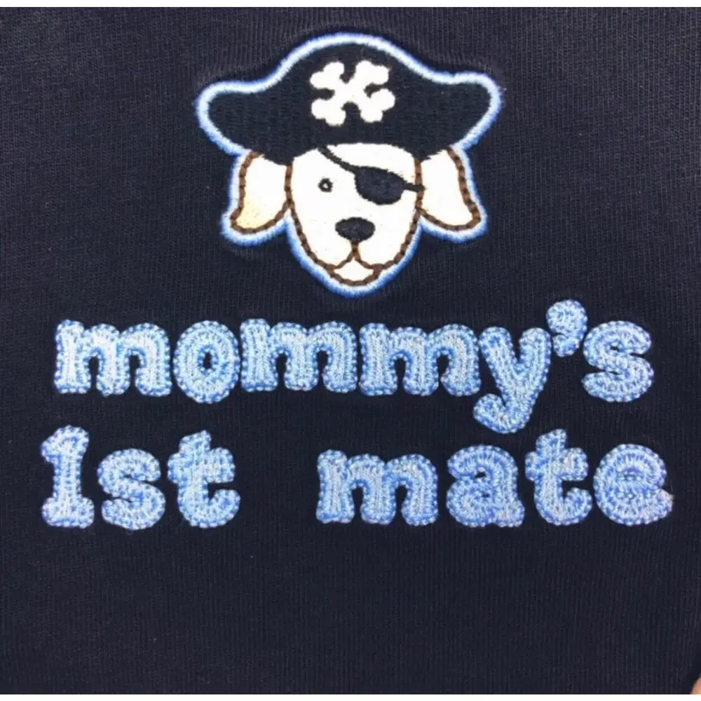 Gymboree Mommy’s First Mate Bodysuit Tiny Pirates Line Size 3-6 Months